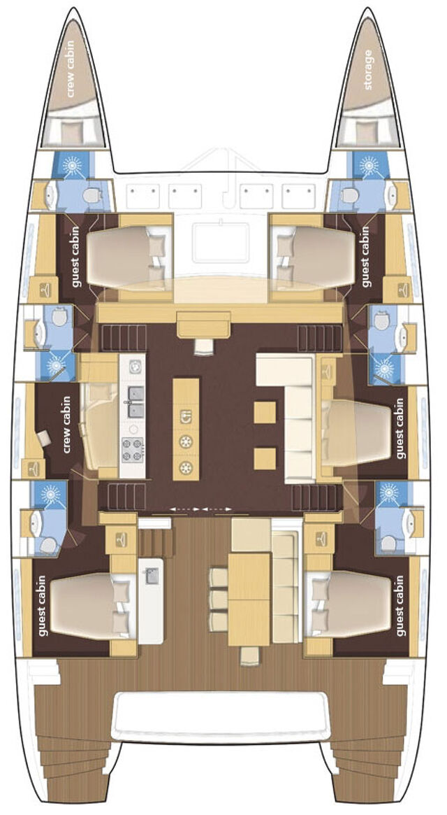 Lagoon 620 - 5 + 2 cab.	 Adriatic Tiger