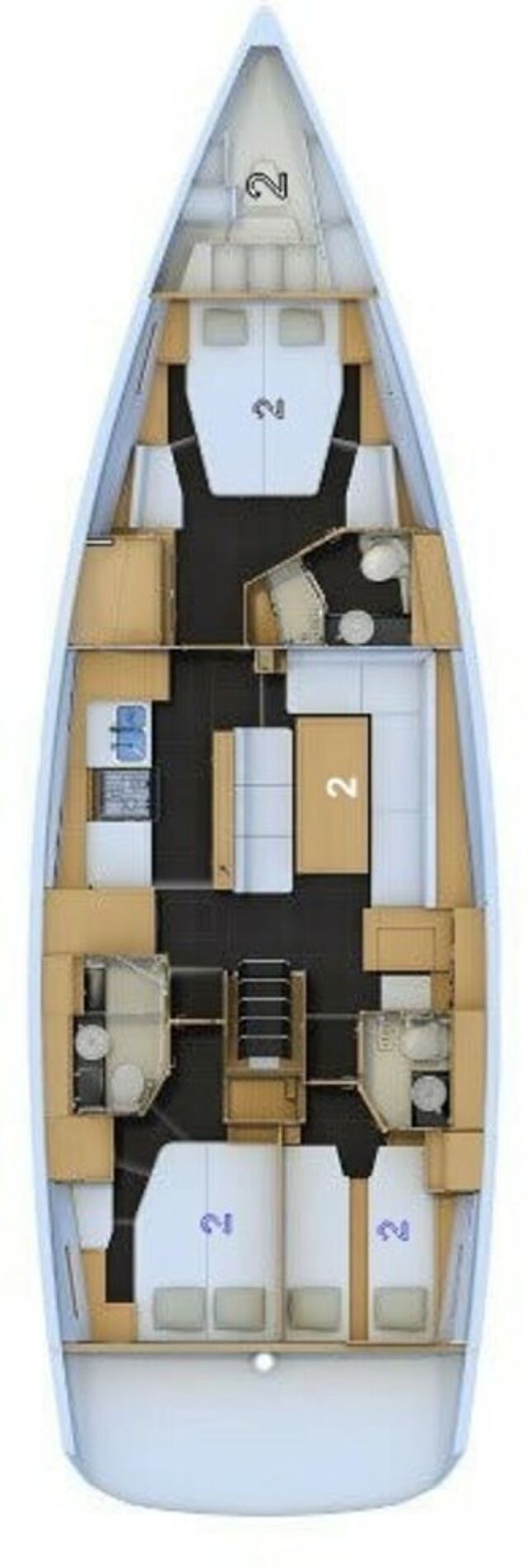 Jeanneau 54 - 3 cab. Silvergirl