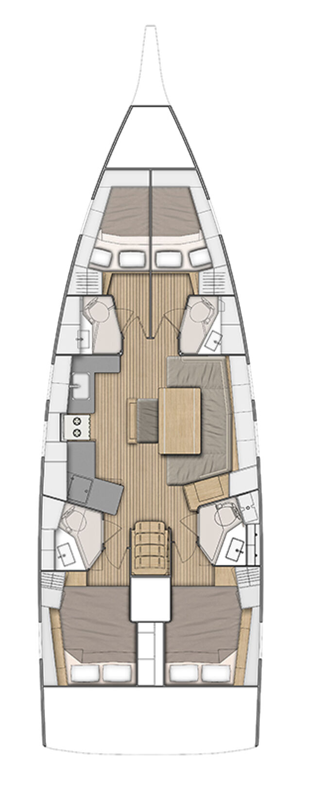 Oceanis 46.1 - 4 cab. Sail Delta