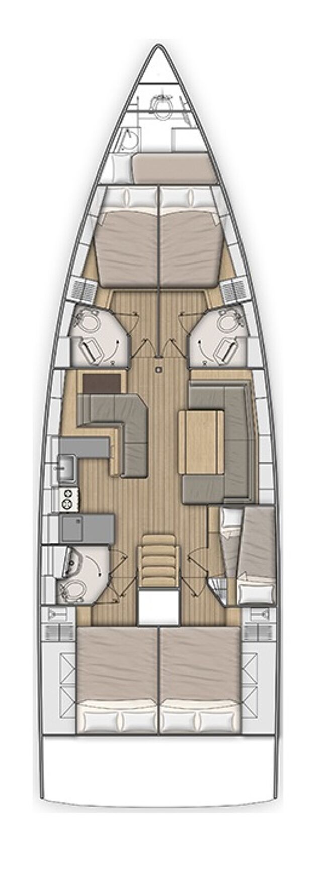 Oceanis 51.1 - 5 + 1 cab. Pearl Dreams