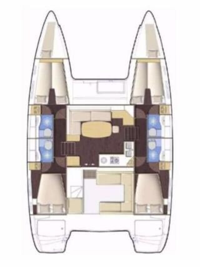 Lagoon 400 - 4 + 2 cab. Pagomo nayan