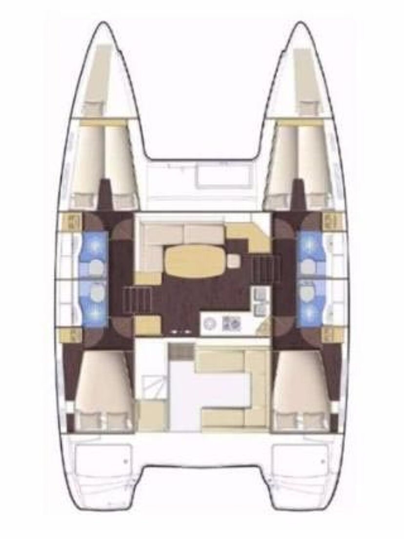 Lagoon 400 - 4 + 2 cab. Pagomo nayan
