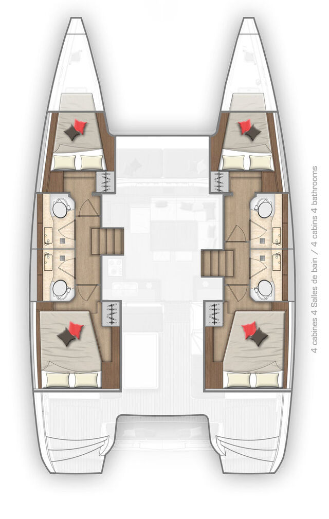 Lagoon 40 - 4 + 2 cab Chios