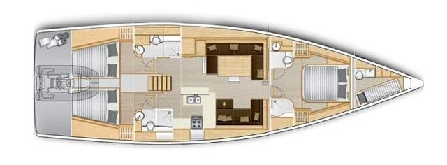 Hanse 588 - 3 + 1 cab. Amadea