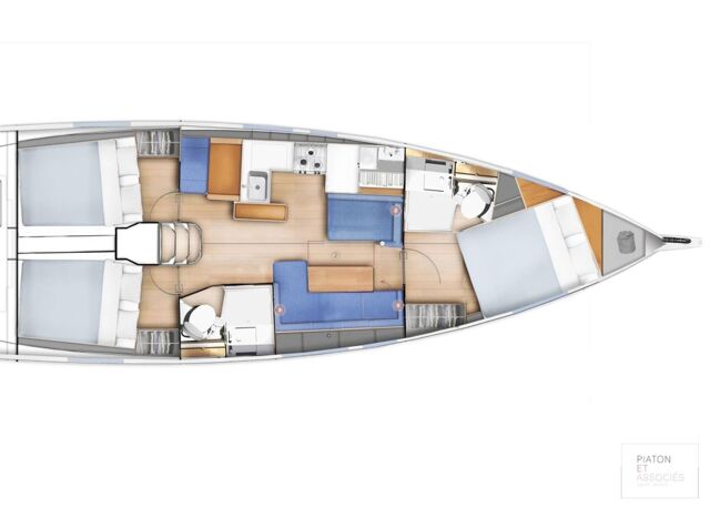 Sun Odyssey 410 - 3 cab. Geva X