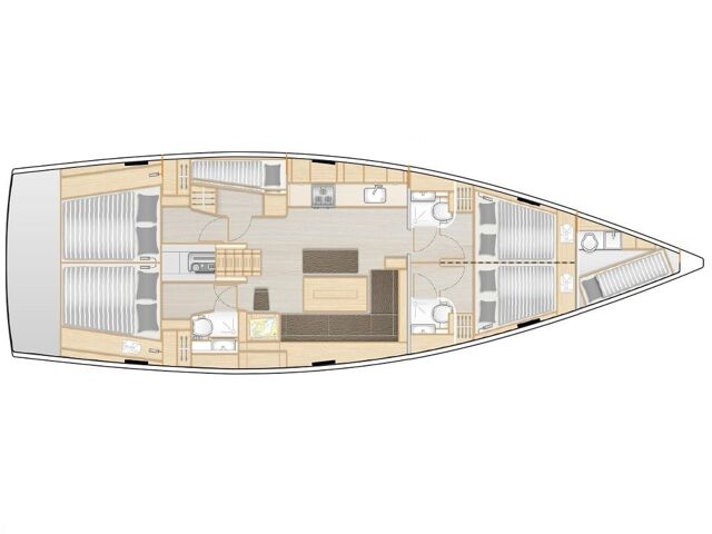 Hanse 508 - 5 + 1 cab. Apollo