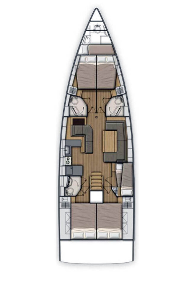 Oceanis 51.1 - 5 + 1 cab. Amallo