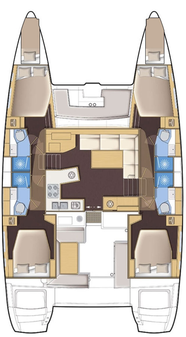 Lagoon 450 F - 4 + 2 cab. Belo