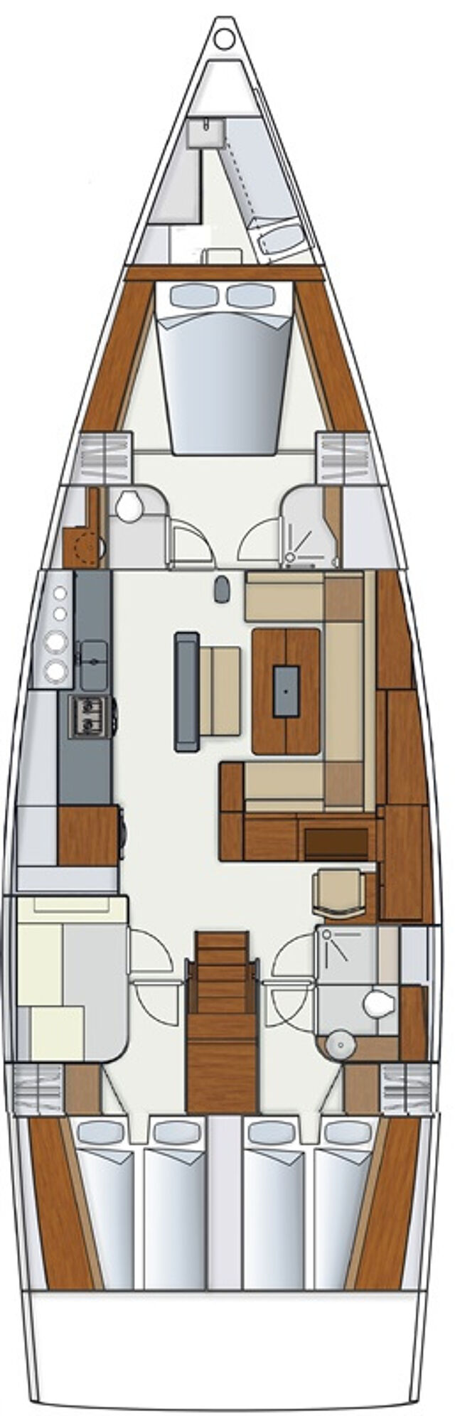 Hanse 575 - 3 + 1 cab. Vidar