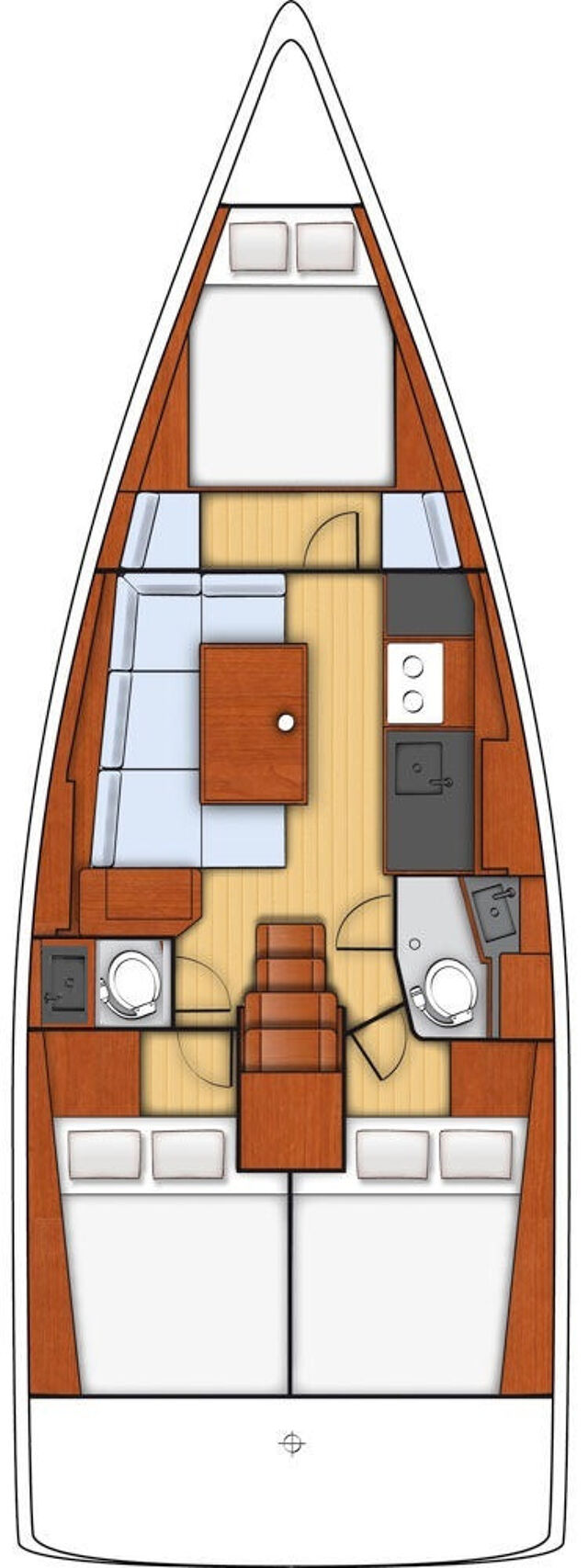 Oceanis 38 - 3 cab. One