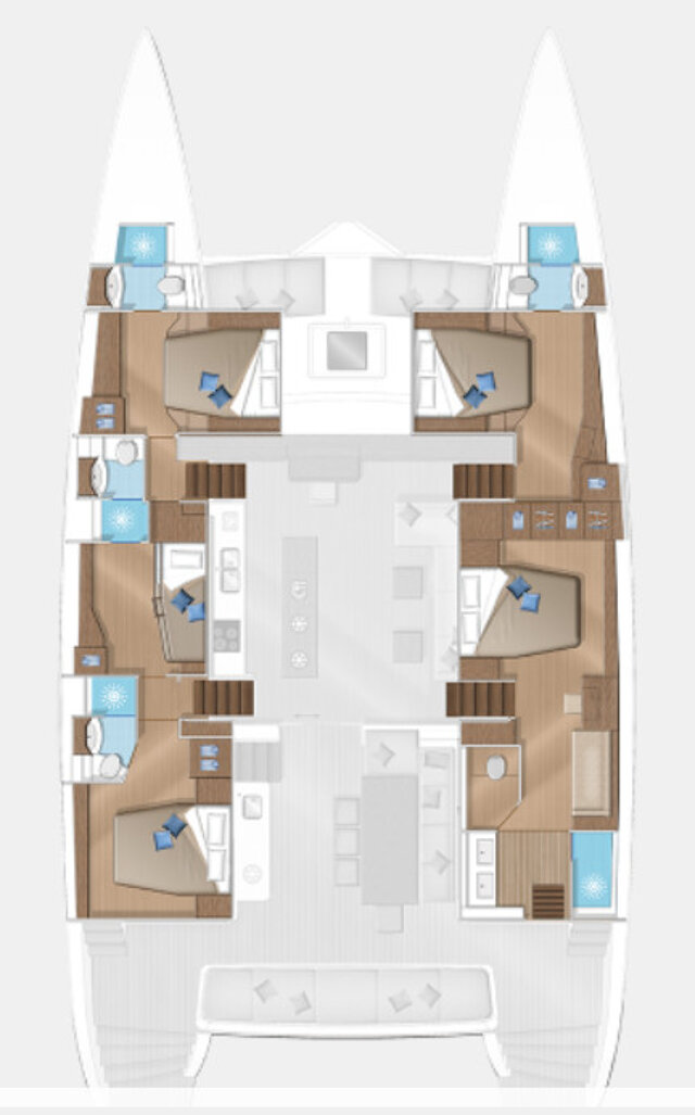 Lagoon 620 - 5 cab. Atlantis