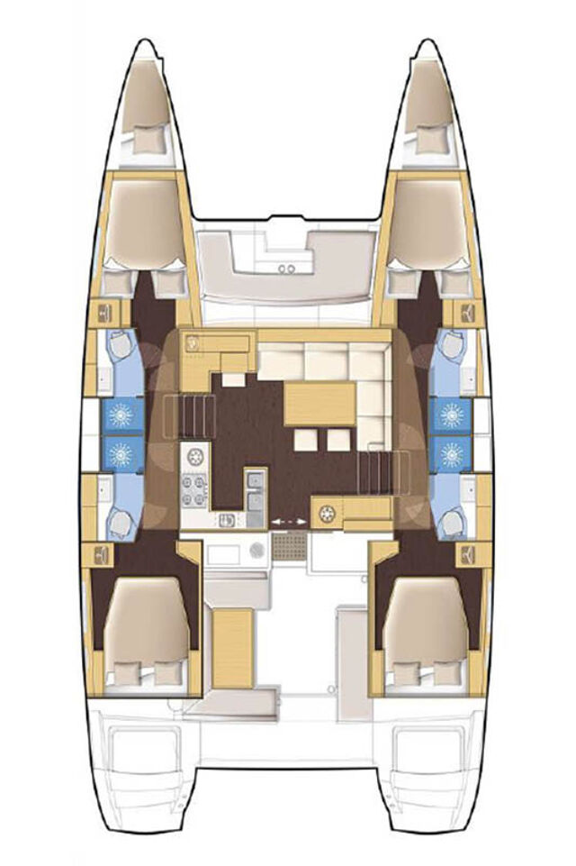 Lagoon 450 F - 4 + 2 cab. Gatto di Mare 