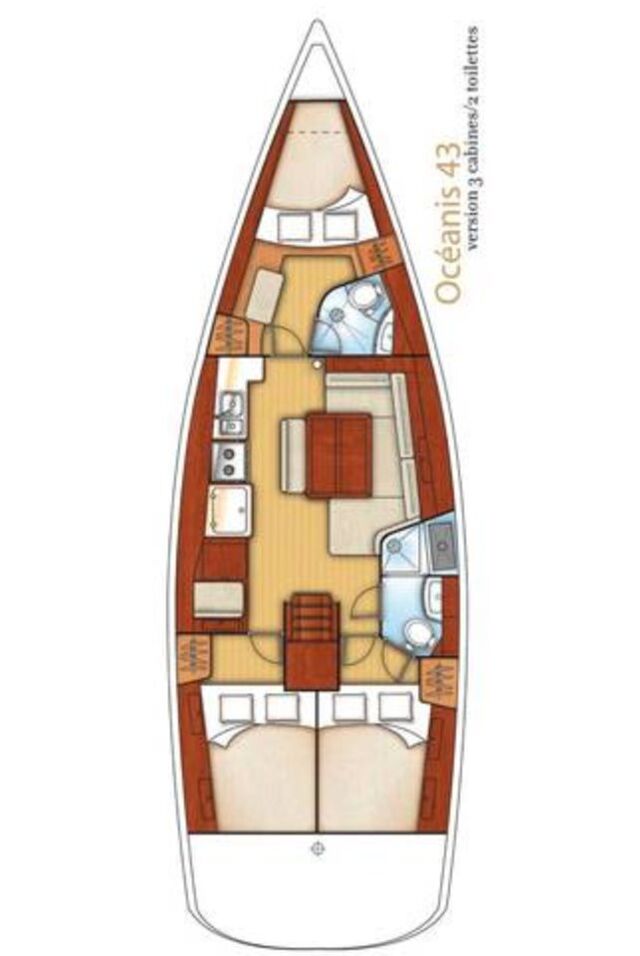 Oceanis 43 - 3 cab. Rhapsody