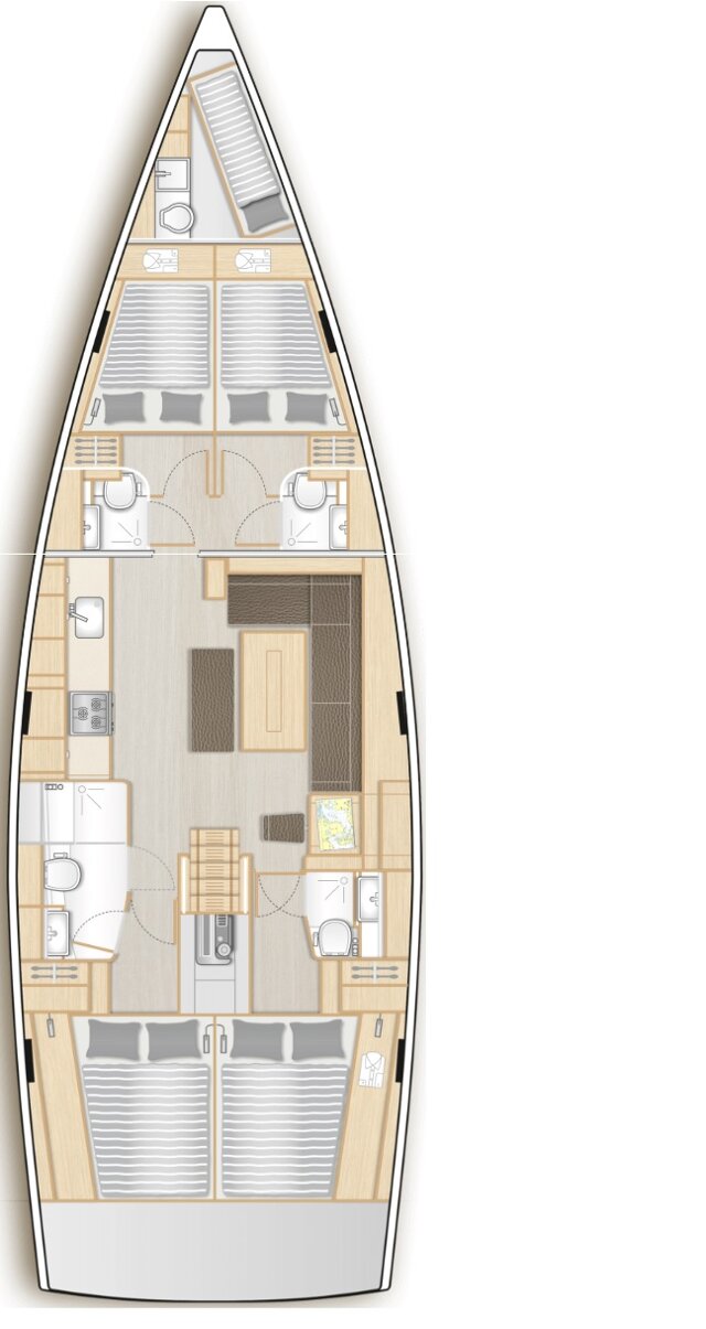 Hanse 508 - 5 cab. Phaedra