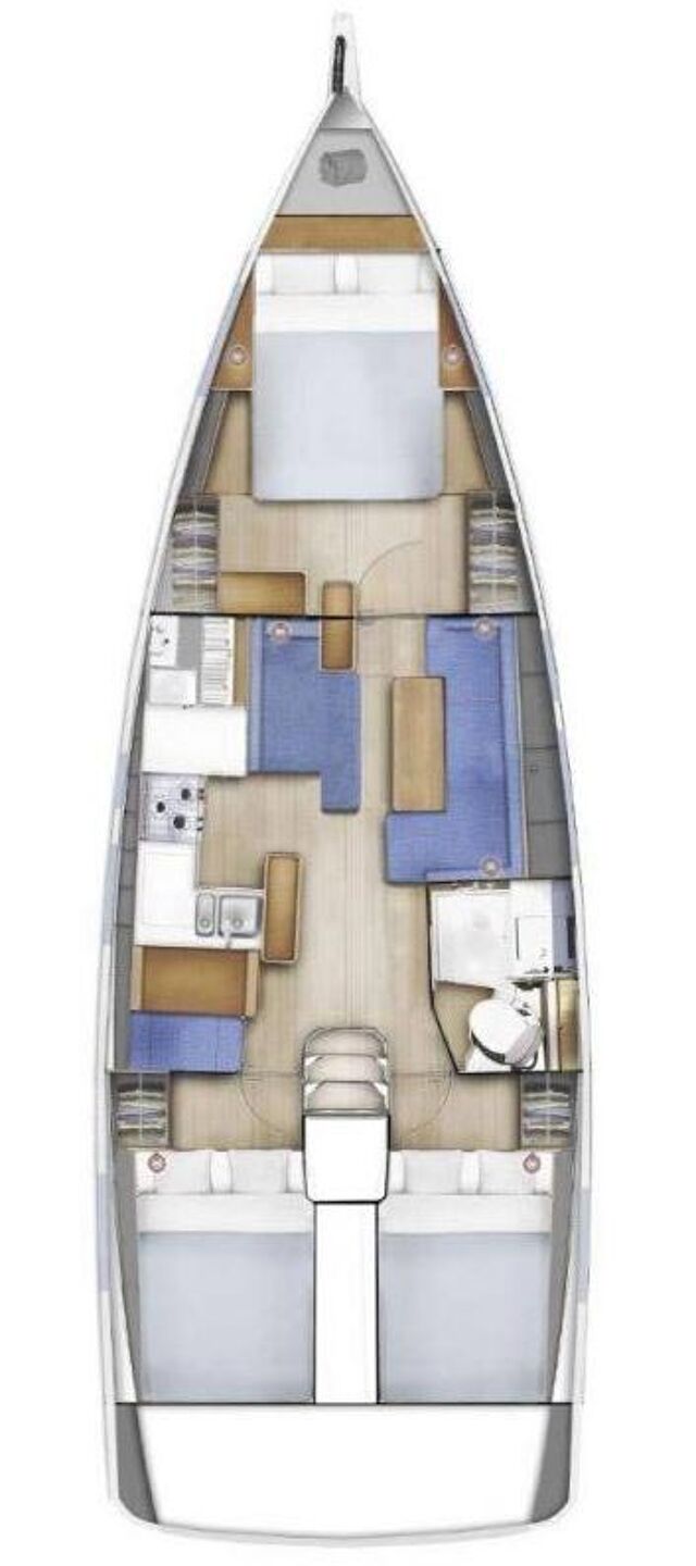 Sun Odyssey 410 - 3 cab. Kalumina