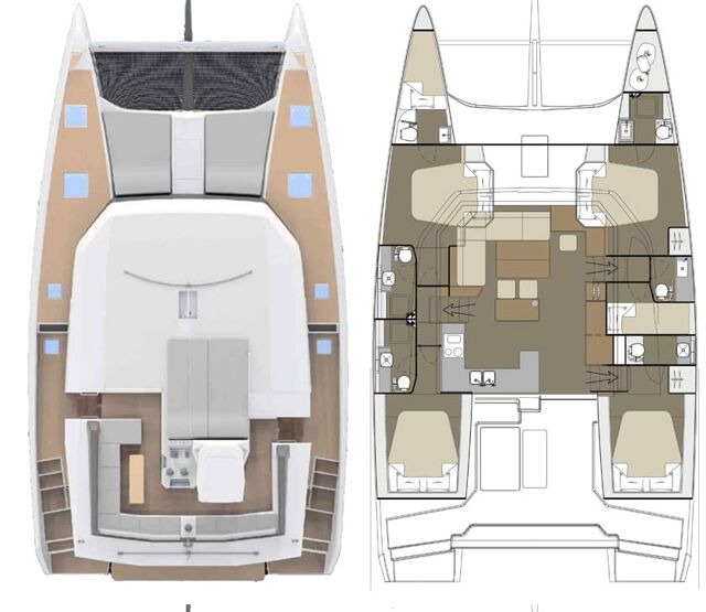 Dufour 48 Catamaran - 5 + 1 cab. Casablanca