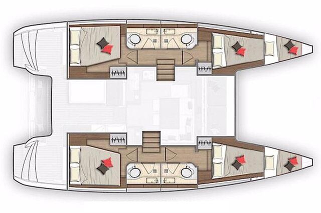 Lagoon 40 - 4 + 2 cab Sail Castor