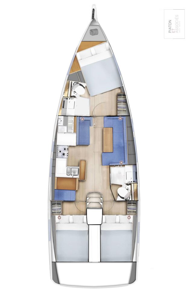 Sun Odyssey 410 - 3 cab. Borgeri