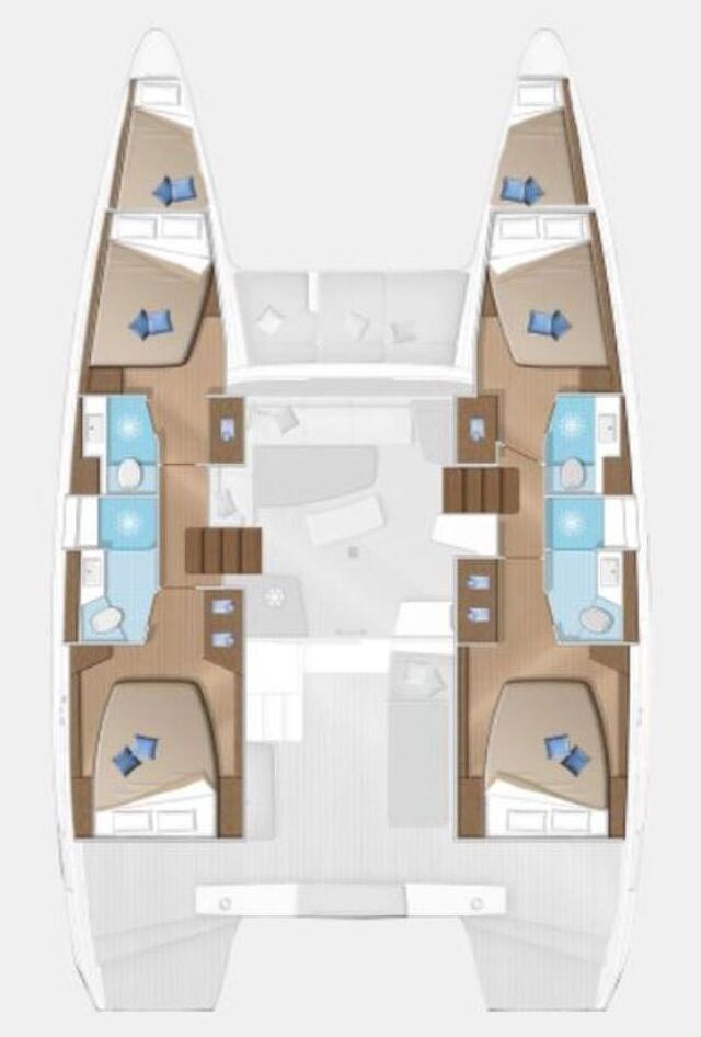 Lagoon 42 - 4 cab. Soffio