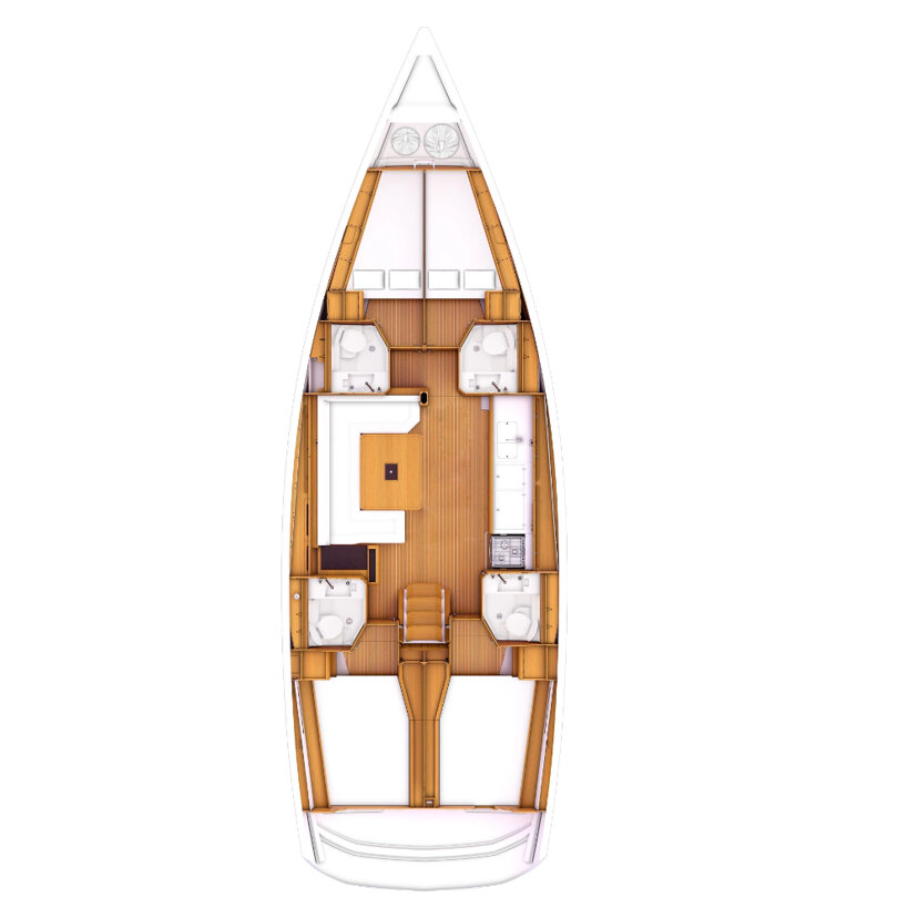 Sun Odyssey 479 - 4 cab. Luna Rossa