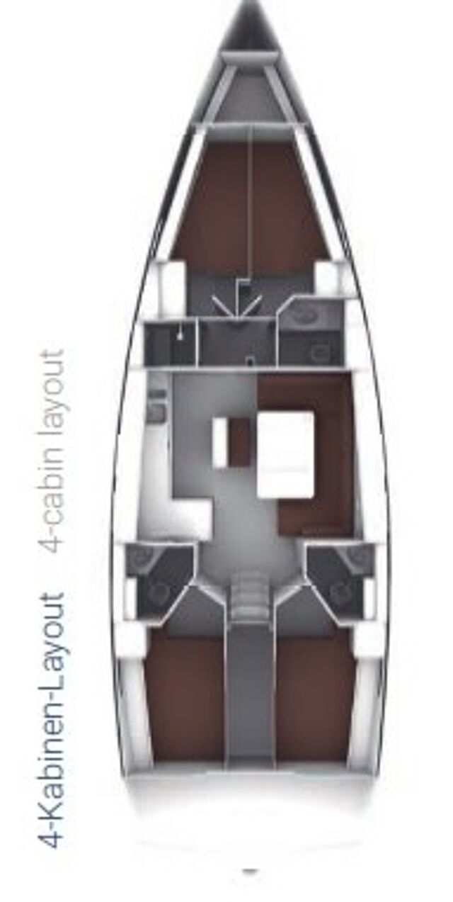 Bavaria Cruiser 46 - 4 cab. Topcu