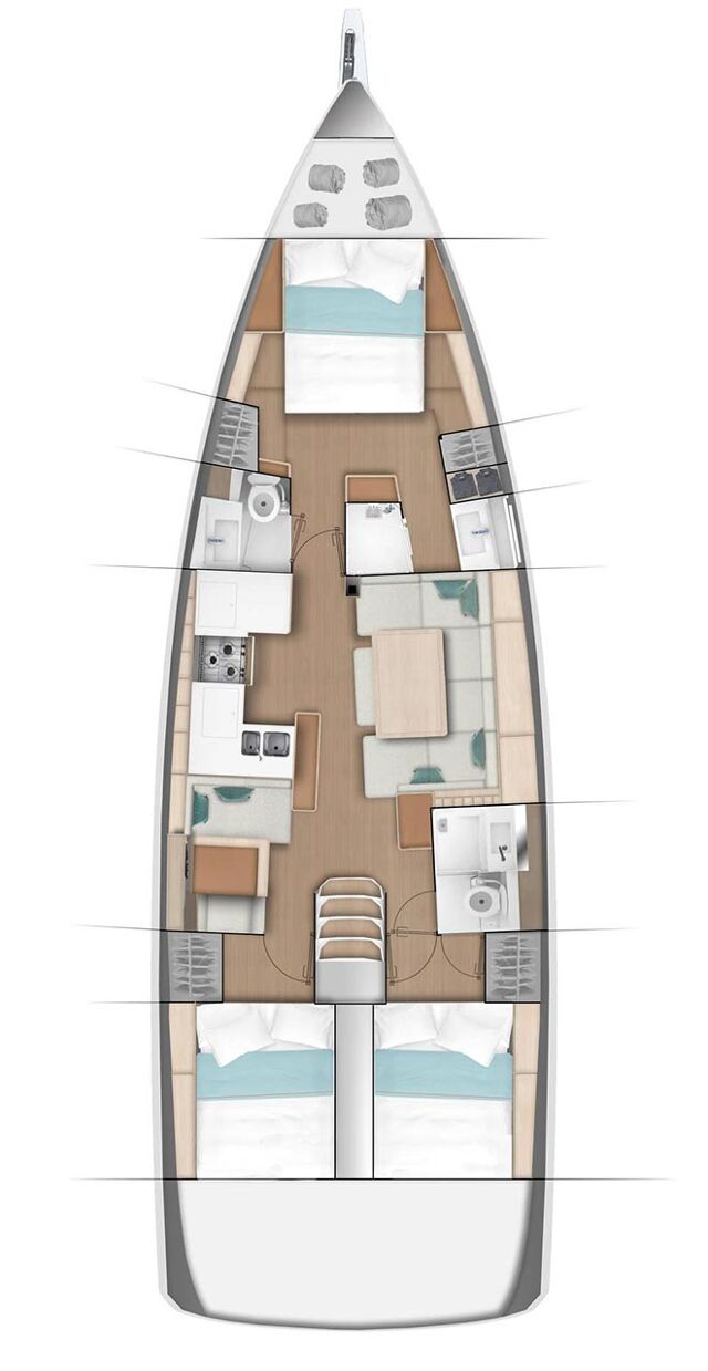 Sun Odyssey 490 - 3 cab. La Vita e Bella