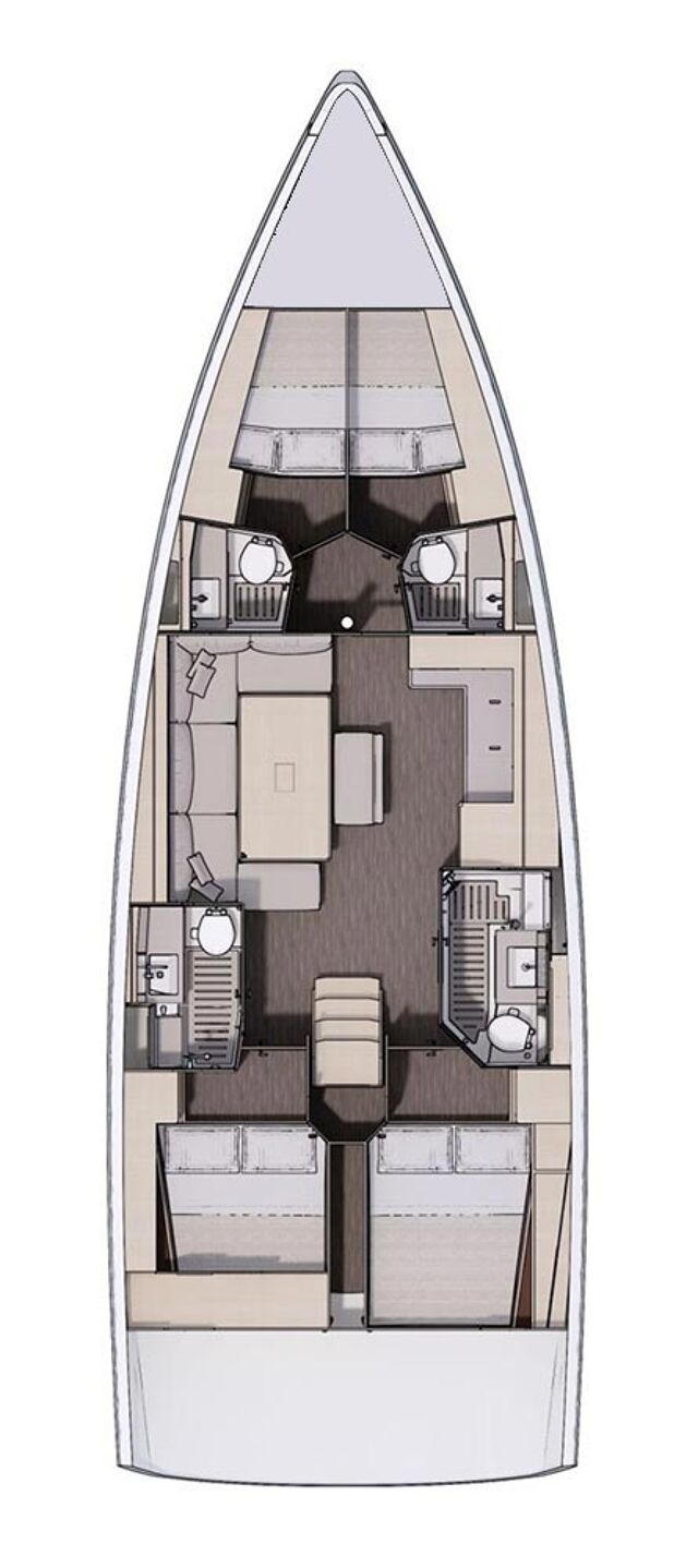 Dufour 470 performance - 4 cab. Easy Eleven