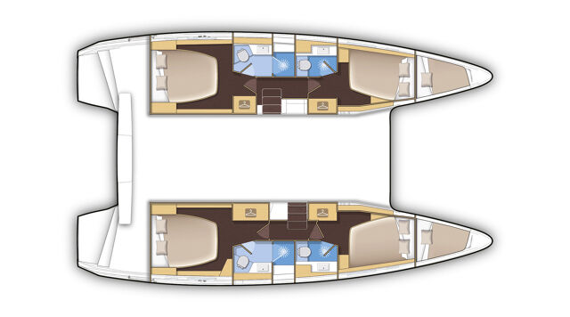 Lagoon 42 - 4 + 2 cab. Karteria