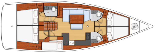 Oceanis 48 - 5 cab. Anthea