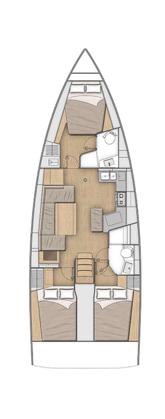 Oceanis 40.1 - 3 cab. Azorian