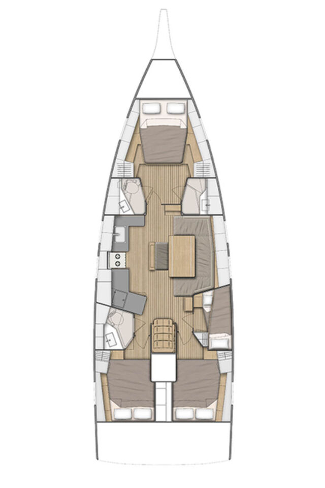 Oceanis 46.1 - 4 cab. Sine Cura III 3136