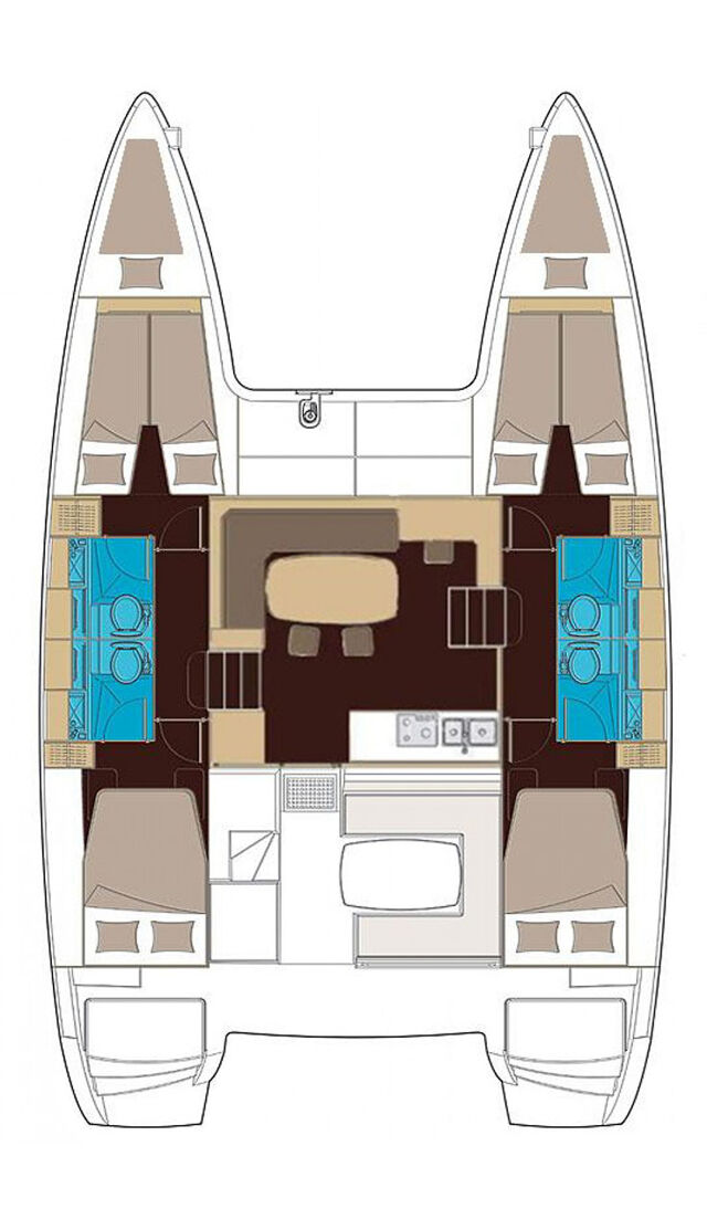 Lagoon 400 - 4 + 2 cab. Jazz Point