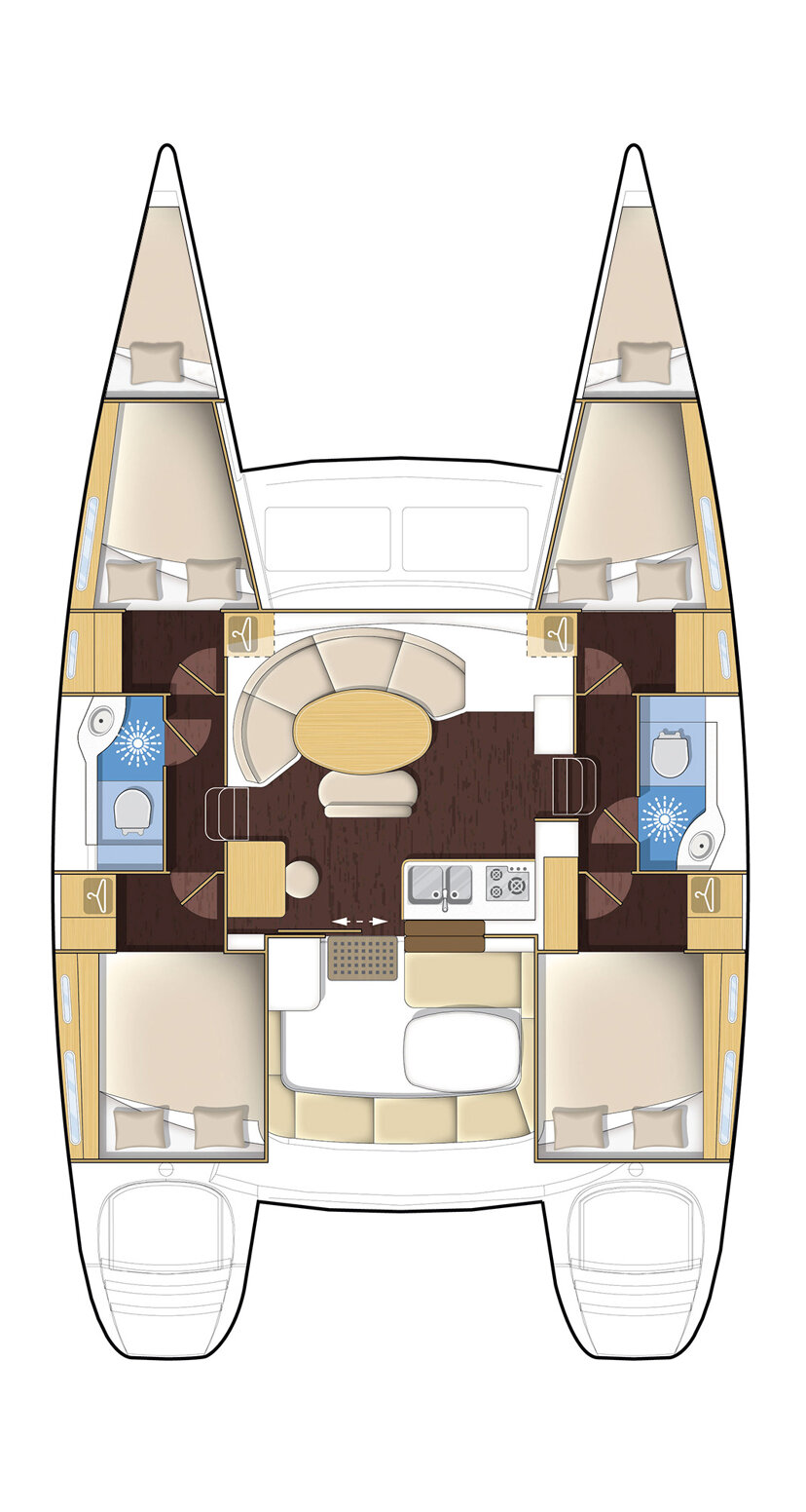 Lagoon 380 S2 - 4 + 2 cab. Eleven