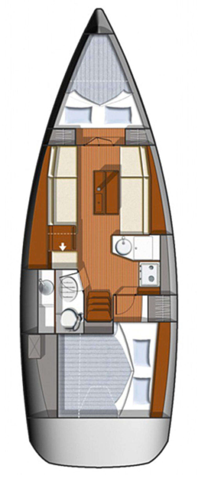Sun Odyssey 33i - 2 cab. Omega