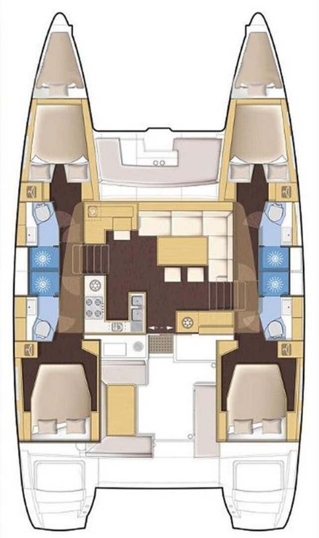 Lagoon 450 F - 4 + 2 cab. Stella