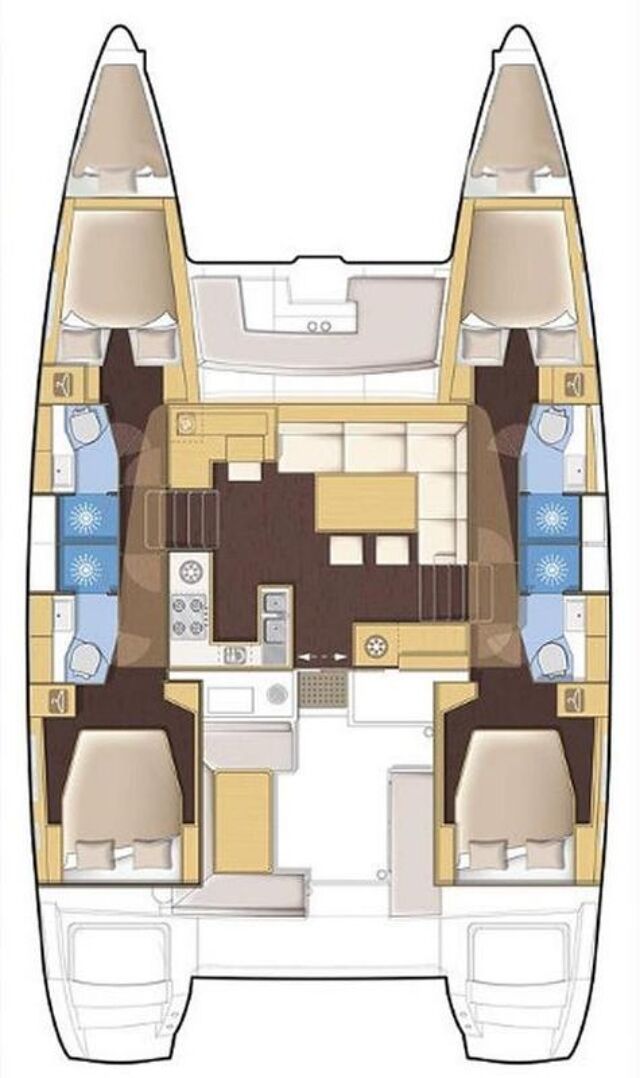 Lagoon 450 F - 4 + 2 cab. Stella