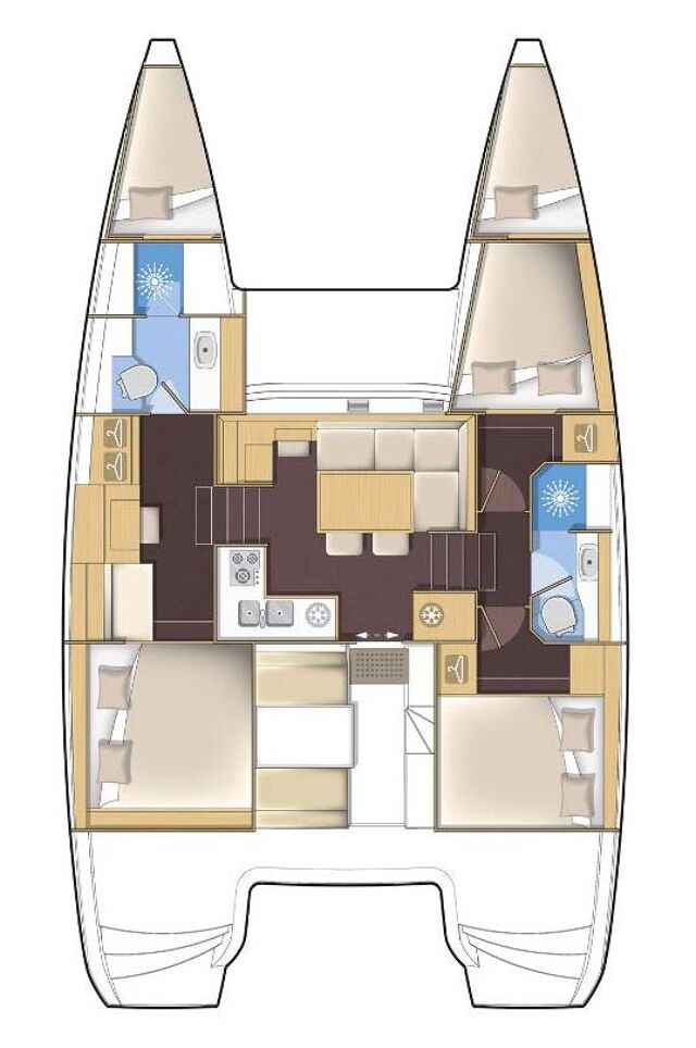 Lagoon 40 MotorYacht - 3 + 2 cab. Family