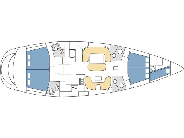 Sun Odyssey 54 DS - 4 + 1 cab. Veni