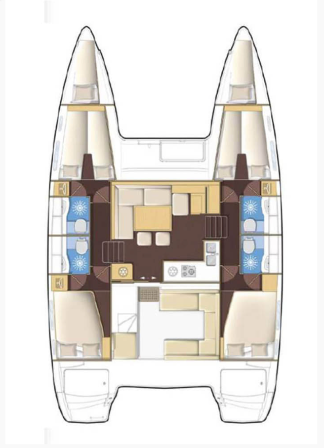 Lagoon 400 S2 - 4 + 2 cab. Suncity 2
