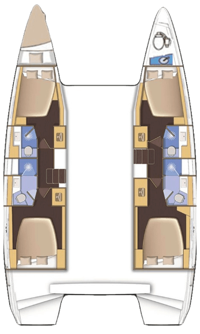 Lagoon 42 - 4 + 1 cab. Rosa Dei Venti