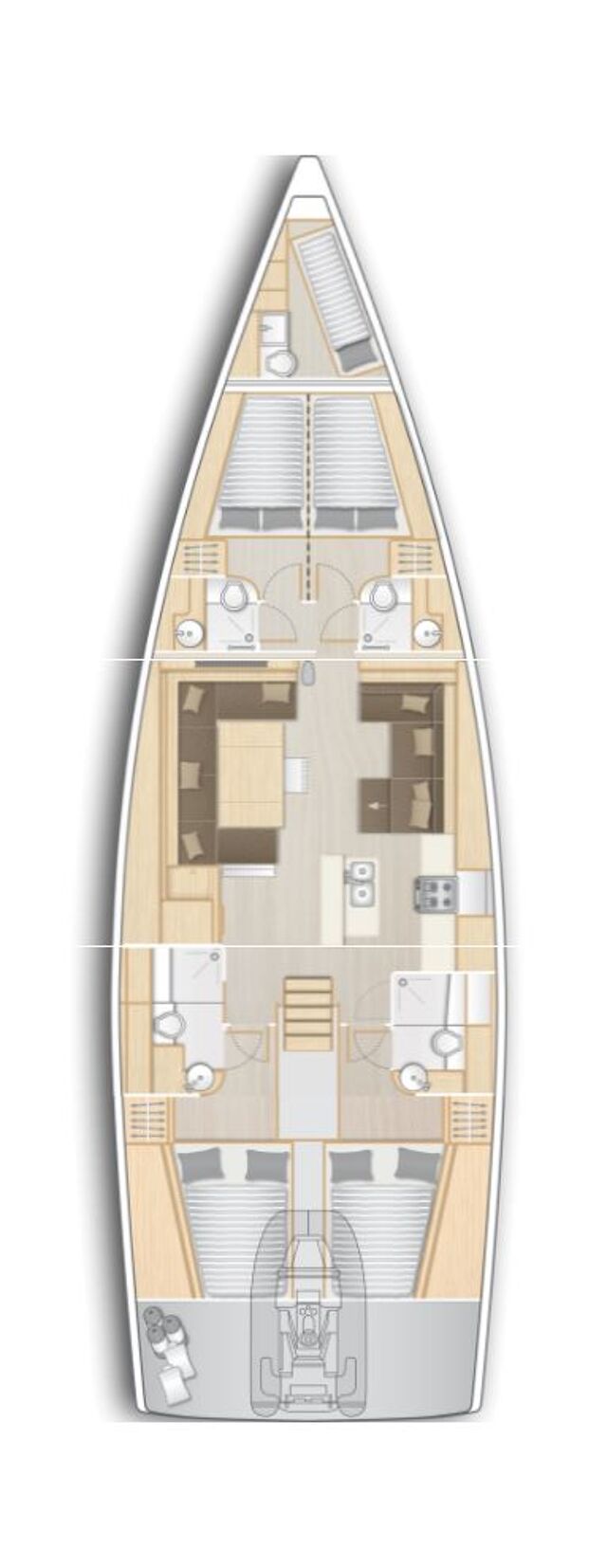 Hanse 588 - 4 + 1 cab. Constanta