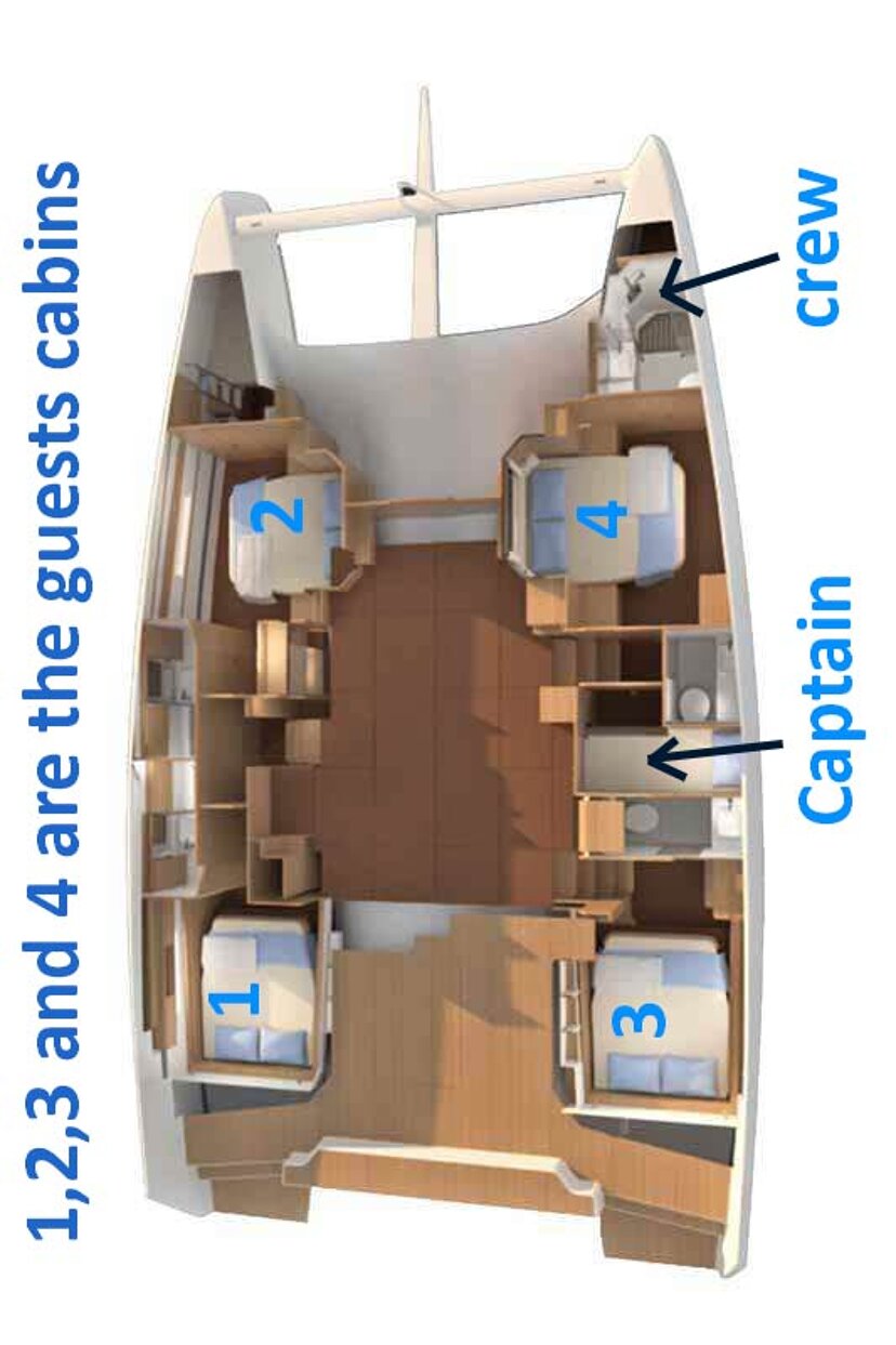 Dufour 48 Catamaran - 5 + 1 cab. Jovy