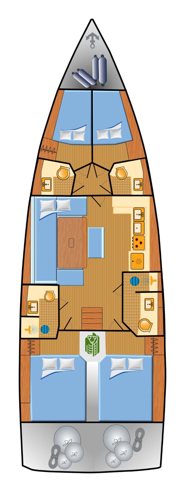 Dufour 470 - 4 cab. Asterix