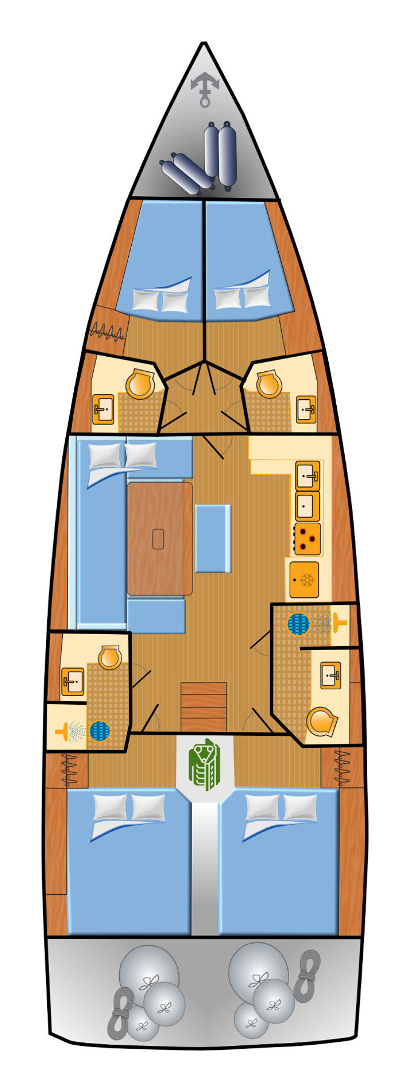 Dufour 470 - 4 cab. Asterix