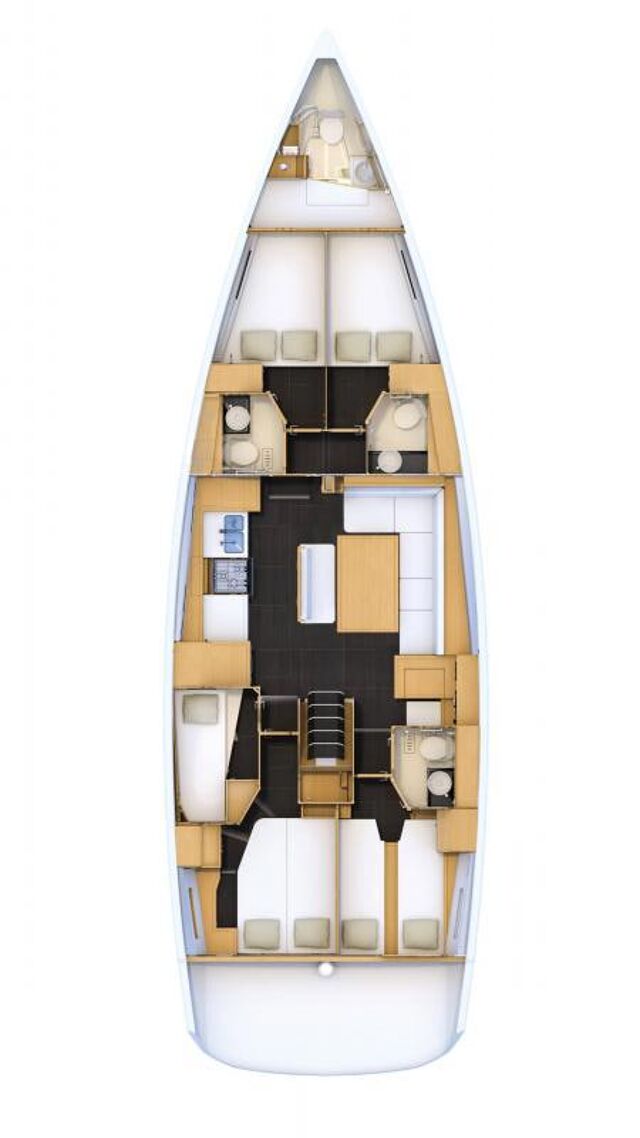 Jeanneau 54 - 5 + 1 cab.	 Duca del Sale