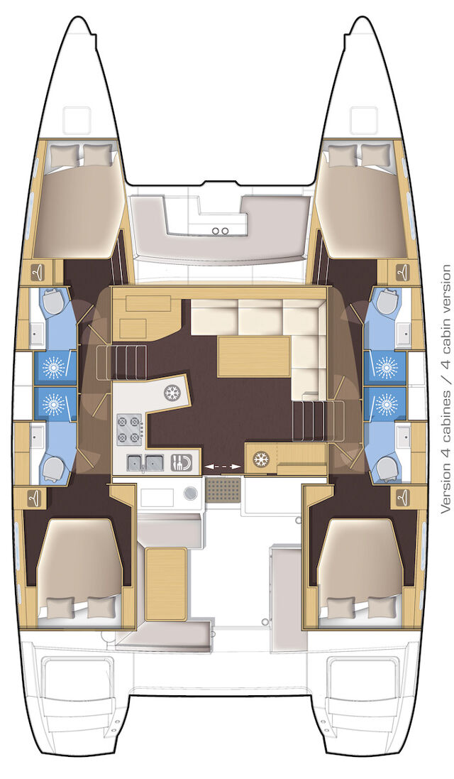 Lagoon 450 - 4 + 2 cab. Anabella