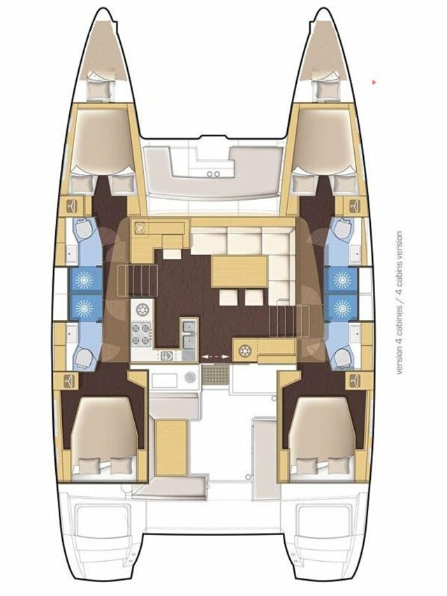 Lagoon 450 - 4 + 2 cab. Philea