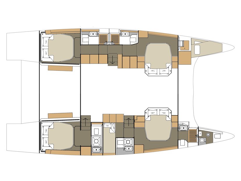Dufour 48 Catamaran - 5 + 1 cab. Pax