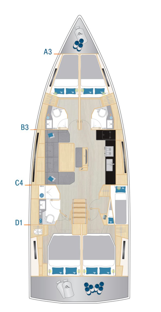 Hanse 460 Yassica