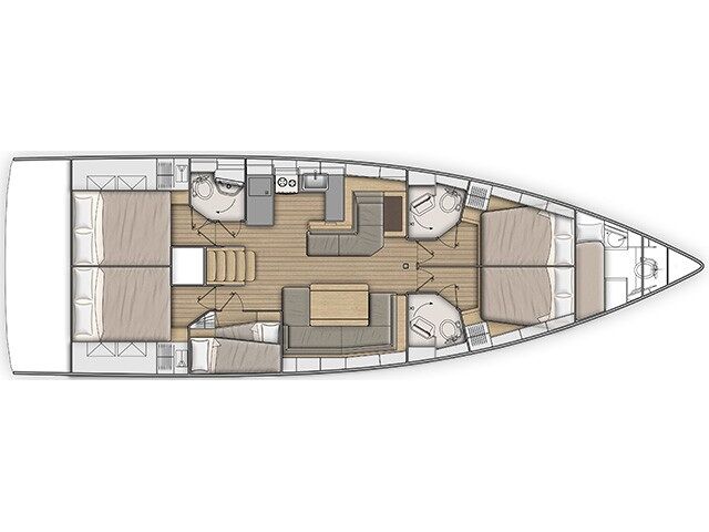 Oceanis 51.1 - 5 + 1 cab. Elettra